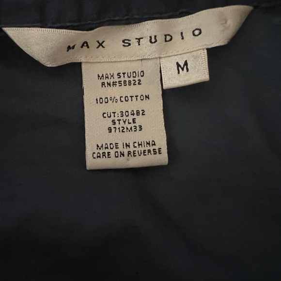 Max Studio 3/4 Sleeve 100% Cotton Button Down - Picture 7 of 7
